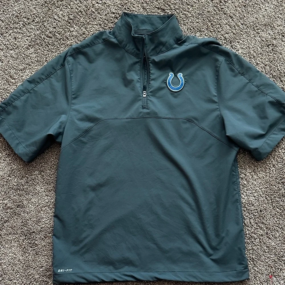 Nike NFL Indianapolis Colts 1/4 zip pullover short sleeve Men’s small